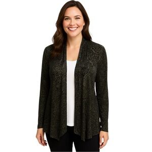 Always Indigo Size S Textured Over Blouse